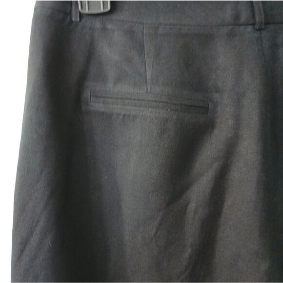 INC Silk & Linen Classic Black Straight-Leg Dress‎ Pants Career Trousers Size 8 - Picture 5 of 6